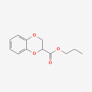 molecular formula C12H14O4 B14692768 Propyl 1,4-benzodioxan-2-carboxylate CAS No. 24902-02-1