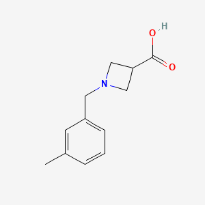 molecular formula C12H15NO2 B1469277 1-[(3-Methylphenyl)methyl]azetidine-3-carboxylic acid CAS No. 1339921-84-4