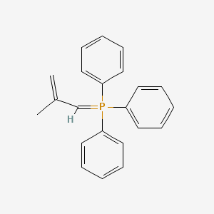 molecular formula C22H21P B14692775 Phosphorane, (2-methyl-2-propenylidene)triphenyl- CAS No. 29219-35-0