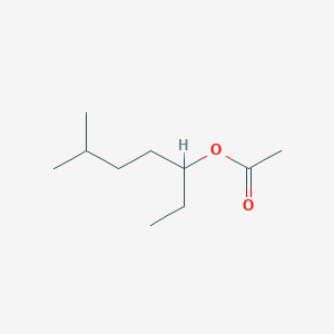 molecular formula C10H20O2 B14692791 6-Methylheptan-3-yl acetate CAS No. 32764-34-4