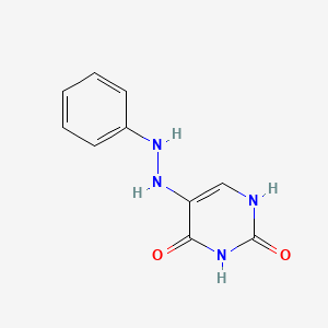 molecular formula C10H10N4O2 B14692798 5-(2-Phenylhydrazinyl)pyrimidine-2,4(1h,3h)-dione CAS No. 31730-50-4