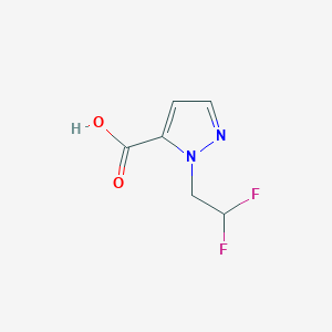 molecular formula C6H6F2N2O2 B1469280 1-(2,2-difluoroethyl)-1H-pyrazole-5-carboxylic acid CAS No. 1342130-35-1