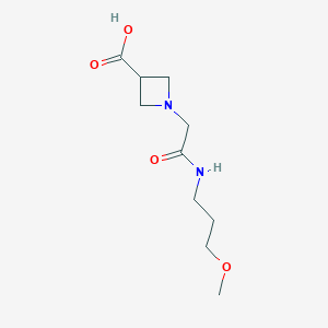 1-{[(3-Methoxypropyl)carbamoyl]methyl}azetidine-3-carboxylic acid