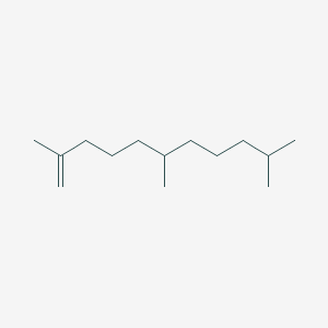 molecular formula C14H28 B14692822 1-Undecene, 2,6,10-trimethyl CAS No. 32765-42-7