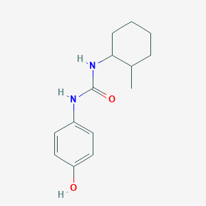 molecular formula C14H20N2O2 B14692837 Urea, N-(4-hydroxyphenyl)-N'-(2-methylcyclohexyl)- CAS No. 25546-03-6