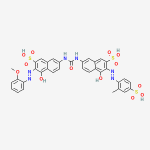 molecular formula C35H28N6O13S3 B14692872 Direct Red 24 free acid CAS No. 25188-08-3
