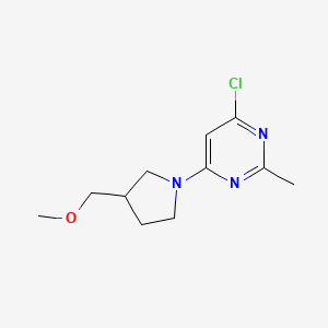 4-Chloro-6-[3-(methoxymethyl)pyrrolidin-1-yl]-2-methylpyrimidine