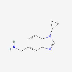 (1-cyclopropyl-1H-benzo[d]imidazol-5-yl)methanamine