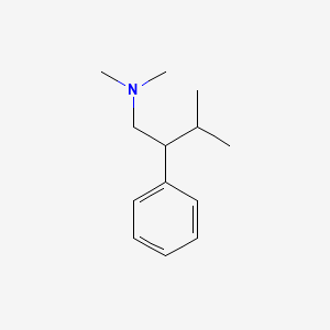 molecular formula C13H21N B14692890 N,N-Dimethyl-beta-isopropylphenethylamine CAS No. 33132-79-5