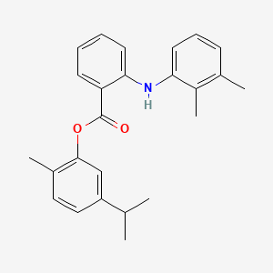 molecular formula C25H27NO2 B14692898 Anthranilic acid, N-2,3-xylyl-, carvacryl ester CAS No. 30129-27-2