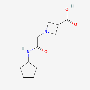1-[(Cyclopentylcarbamoyl)methyl]azetidine-3-carboxylic acid