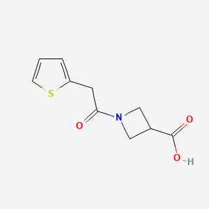 1-[2-(Thiophen-2-yl)acetyl]azetidine-3-carboxylic acid
