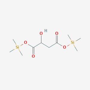 molecular formula C10H22O5Si2 B14692946 Bis(trimethylsilyl) 2-hydroxybutanedioate CAS No. 27206-78-6