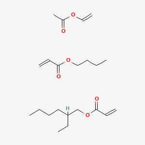molecular formula C22H38O6 B14692959 Butyl prop-2-enoate;ethenyl acetate;2-ethylhexyl prop-2-enoate CAS No. 28040-72-4