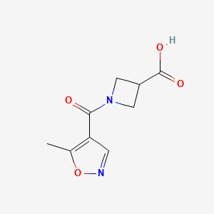 1-(5-Methyl-1,2-oxazole-4-carbonyl)azetidine-3-carboxylic acid