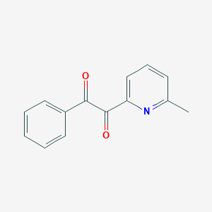 molecular formula C14H11NO2 B14692961 1-(6-Methylpyridin-2-yl)-2-phenylethane-1,2-dione CAS No. 27049-13-4