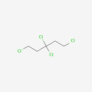 molecular formula C5H8Cl4 B14692985 1,3,3,5-Tetrachloropentane CAS No. 24616-07-7
