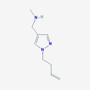 {[1-(but-3-en-1-yl)-1H-pyrazol-4-yl]methyl}(methyl)amine