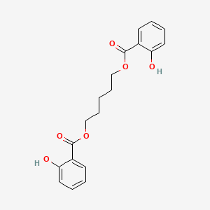 molecular formula C19H20O6 B14693011 Pentane-1,5-diyl bis(2-hydroxybenzoate) CAS No. 28865-67-0