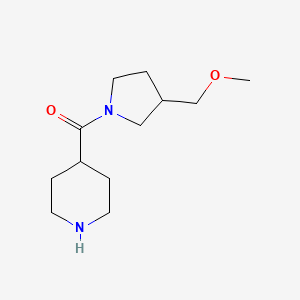 4-[3-(Methoxymethyl)pyrrolidine-1-carbonyl]piperidine