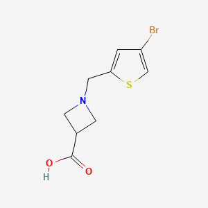 1-[(4-Bromothiophen-2-yl)methyl]azetidine-3-carboxylic acid