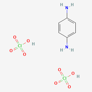 molecular formula C6H10Cl2N2O8 B14693052 Benzene-1,4-diamine;perchloric acid CAS No. 24827-80-3
