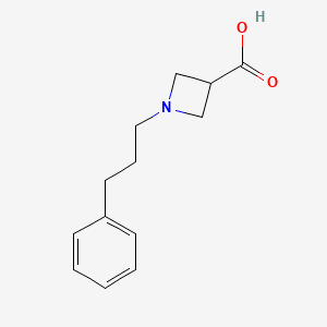 1-(3-Phenylpropyl)azetidine-3-carboxylic acid