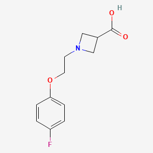1-(2-(4-Fluorophenoxy)ethyl)azetidine-3-carboxylic acid