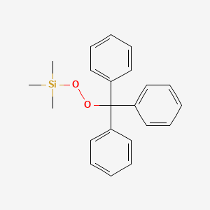 molecular formula C22H24O2Si B14693103 Trimethyl[(triphenylmethyl)peroxy]silane CAS No. 31634-64-7