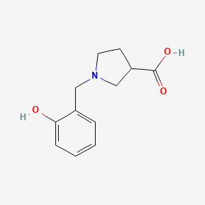 1-[(2-Hydroxyphenyl)methyl]pyrrolidine-3-carboxylic acid
