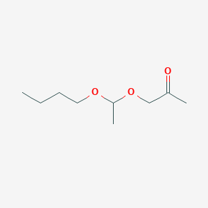 molecular formula C9H18O3 B14693147 1-(1-Butoxyethoxy)propan-2-one CAS No. 25368-64-3