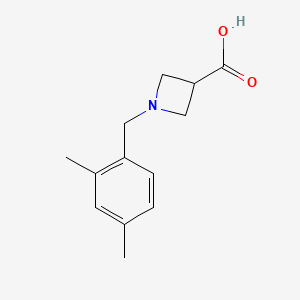 1-[(2,4-Dimethylphenyl)methyl]azetidine-3-carboxylic acid