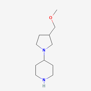 4-[3-(Methoxymethyl)pyrrolidin-1-yl]piperidine