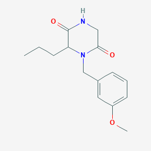 1-(3-Methoxybenzyl)-6-propyl-2,5-piperazinedione