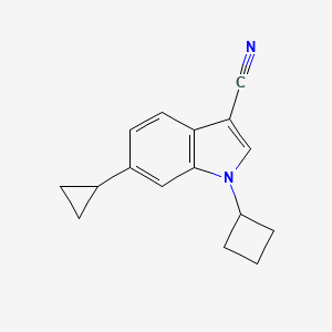 1-cyclobutyl-6-cyclopropyl-1H-indole-3-carbonitrile