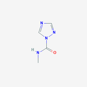 molecular formula C4H6N4O B14693289 N-methyl-1,2,4-triazole-1-carboxamide CAS No. 35101-77-0