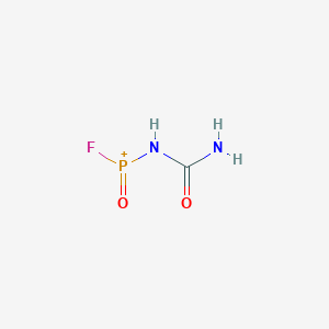 molecular formula CH3FN2O2P+ B14693315 (Carbamoylamino)(fluoro)oxophosphanium CAS No. 23639-85-2