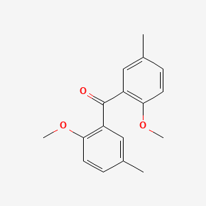 molecular formula C17H18O3 B14693316 Benzophenone, 2,2'-dimethoxy-5,5'-dimethyl- CAS No. 32229-36-0