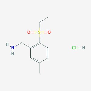 1-[2-(Ethylsulfonyl)-5-methylphenyl]methanamine hydrochloride