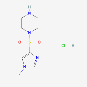 1-[(1-methyl-1H-imidazol-4-yl)sulfonyl]piperazine hydrochloride