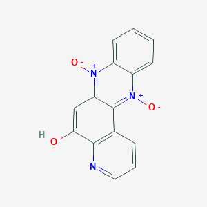 molecular formula C15H9N3O3 B14693332 Pyrido[3,2-a]phenazin-5-ol, 7,12-dioxide CAS No. 25629-73-6