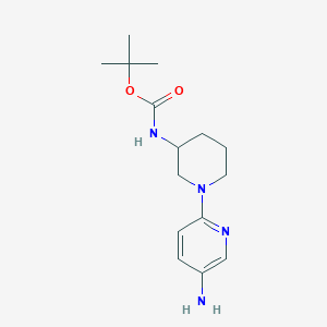 Tert-butyl 1-(5-aminopyridin-2-yl)piperidin-3-ylcarbamate