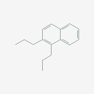 molecular formula C16H20 B14693370 Naphthalene, dipropyl- CAS No. 34568-33-7