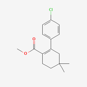 Methyl 2-(4-chlorophenyl)-4,4-dimethylcyclohex-1-enecarboxylate