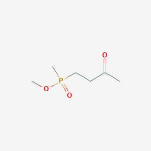 molecular formula C6H13O3P B14693383 Methyl methyl(3-oxobutyl)phosphinate CAS No. 33945-43-6