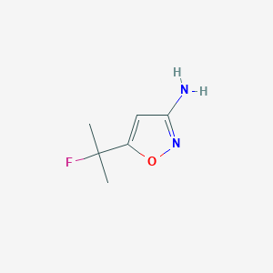 3-Isoxazolamine, 5-(1-fluoro-1-methylethyl)-