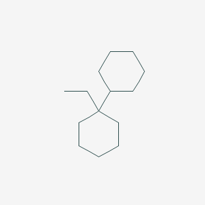 molecular formula C14H26 B14693449 1-Ethyl-1,1'-bi(cyclohexane) CAS No. 31620-17-4
