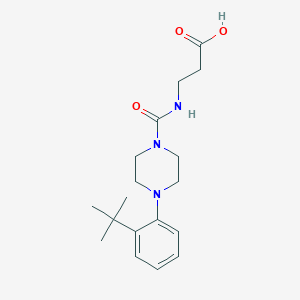 N-{[4-(2-tert-Butylphenyl)piperazin-1-yl]carbonyl}-beta-alanine