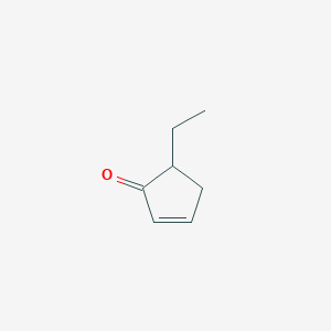 molecular formula C7H10O B14693488 5-Ethylcyclopent-2-en-1-one CAS No. 34094-63-8