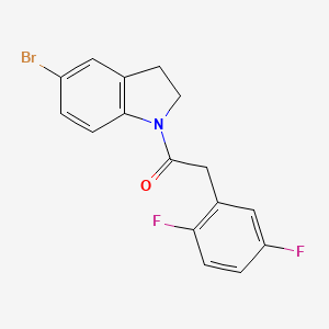 5-bromo-1-[(2,5-difluorophenyl)acetyl]-2,3-dihydro-1H-indole